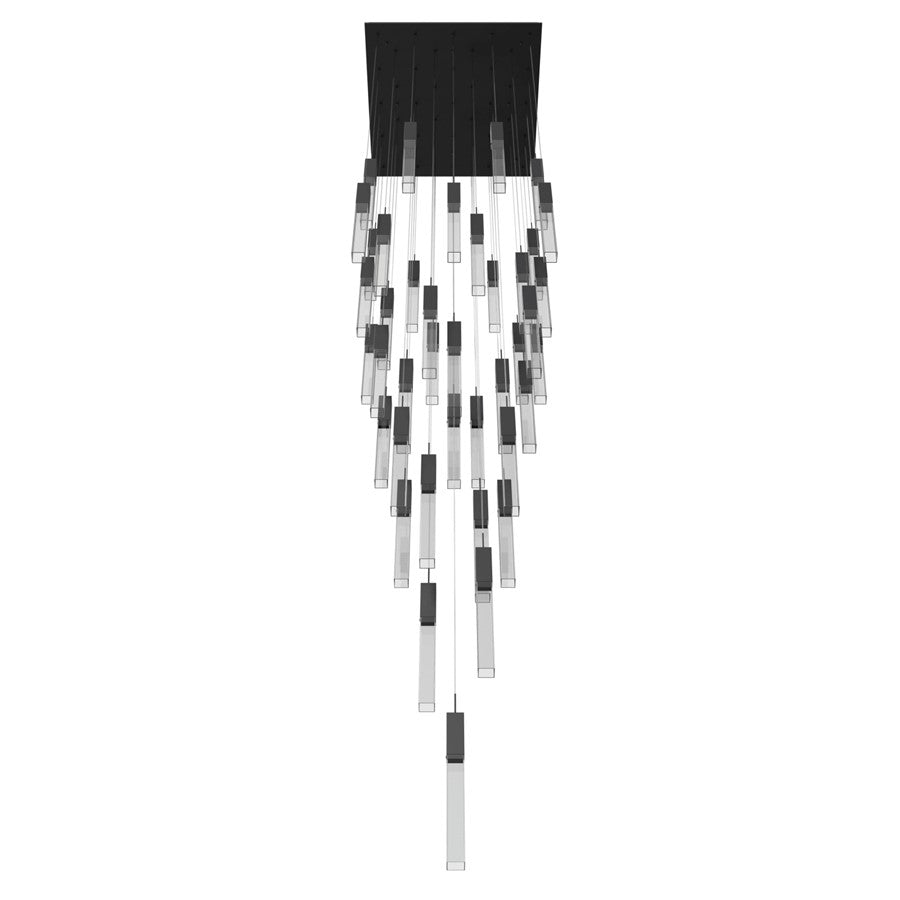 Avenue Original Glacier 41Lt 174" Pendant, Black/Crystal