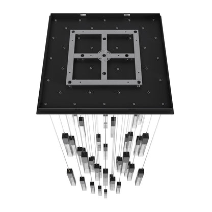 Avenue Original Glacier 41Lt 174" Pendant, Black/Crystal