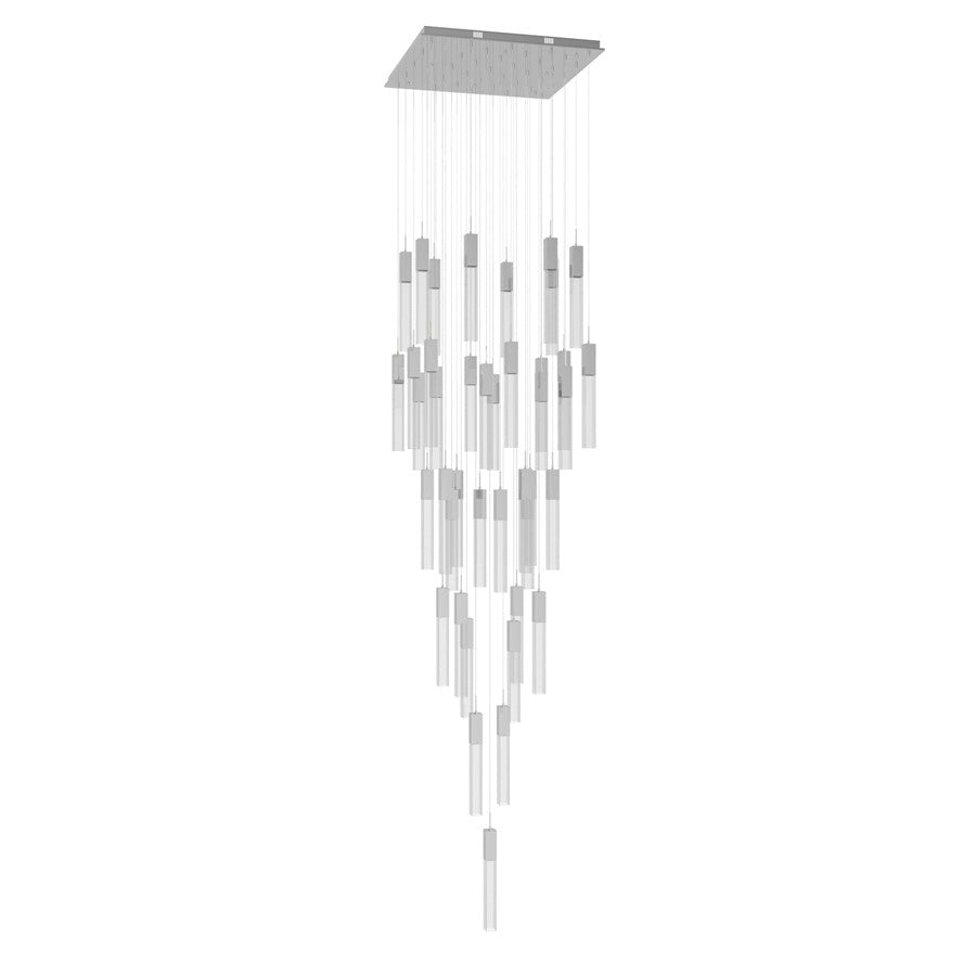Avenue Original Glacier 41Lt 174" Pendant, Chrome/Crystal