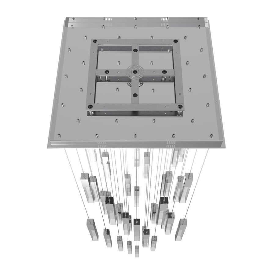 Avenue Original Glacier 41Lt 174" Pendant, Chrome/Crystal