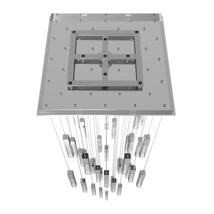 Avenue Original Glacier 41Lt 174" Pendant, Chrome/Crystal