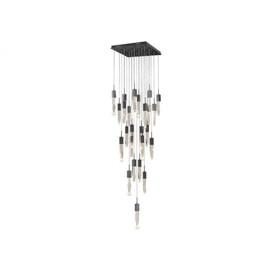 Avenue Lighting Aspen 25Lt 171" Pendant, Bronze/Bubble