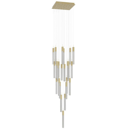 Avenue Lighting Boa 25Lt 174" Pendant/Multi Port, Brass