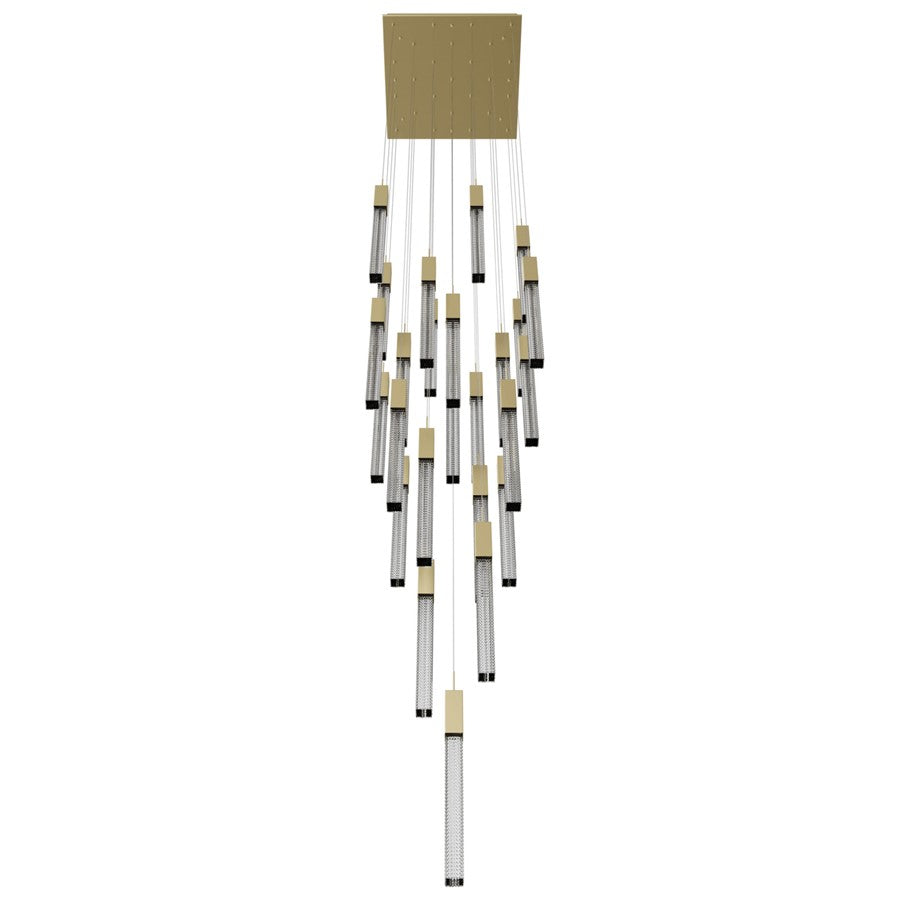 Avenue Lighting Boa 25Lt 174" Pendant/Multi Port, Brass