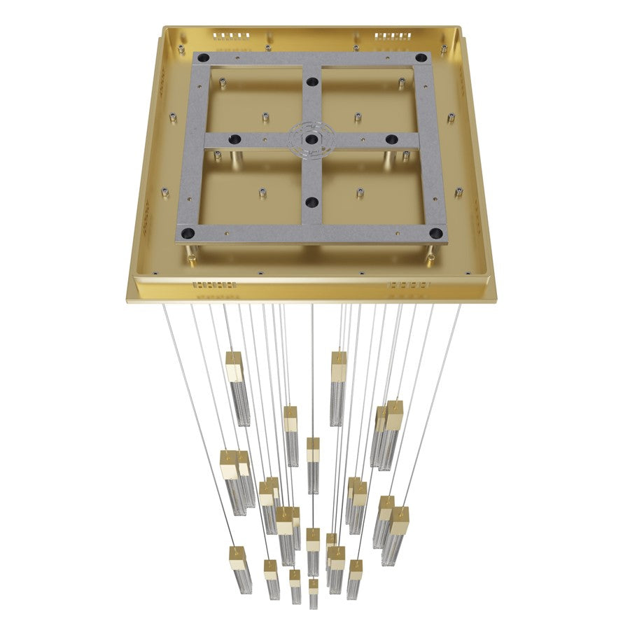 Avenue Lighting Boa 25Lt 174" Pendant/Multi Port, Brass
