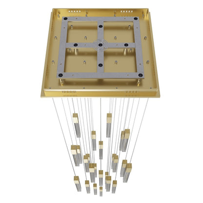 Avenue Lighting Boa 25Lt 174" Pendant/Multi Port, Brass