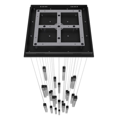 Avenue Lighting Boa 25 Light 174" Pendant/Multi Port , Black
