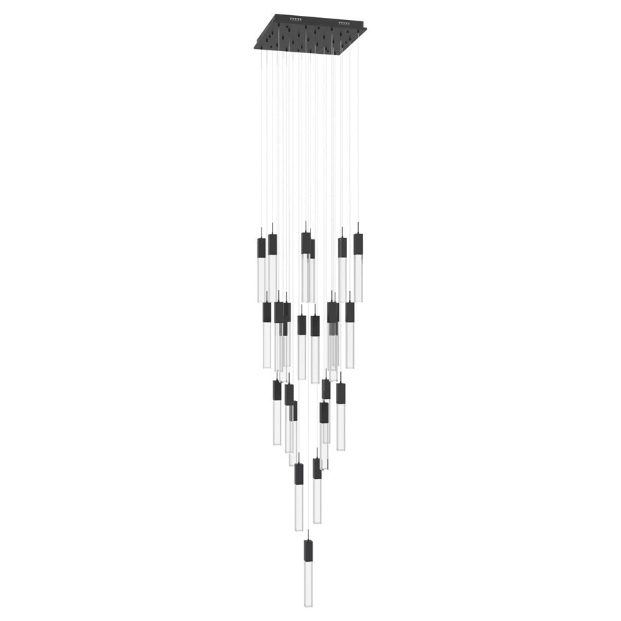 Avenue Original Glacier 25Lt 174" Pendant, Black/Crystal