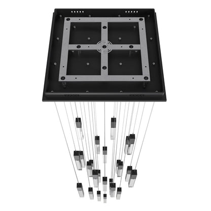 Avenue Original Glacier 25Lt 174" Pendant, Black/Crystal