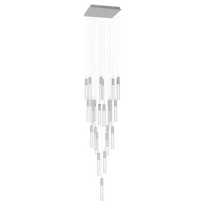 Avenue Original Glacier 25Lt 174" Pendant, Chrome/Crystal