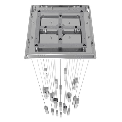 Avenue Original Glacier 25Lt 174" Pendant, Chrome/Crystal