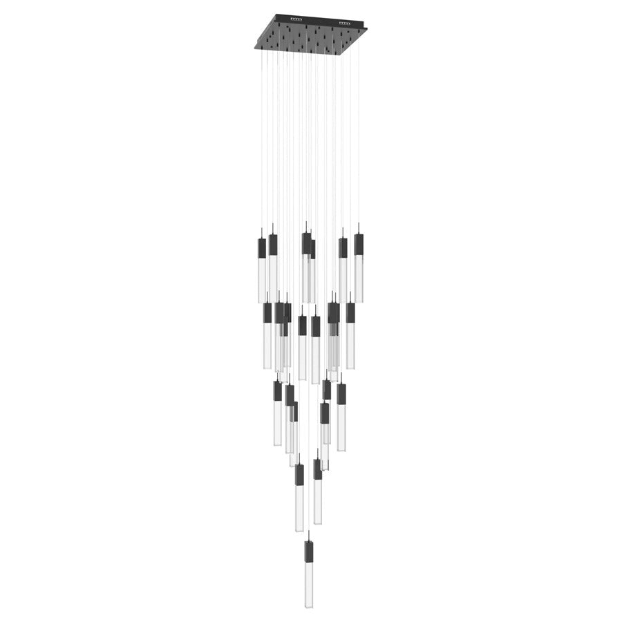Avenue Original Glacier 25Lt 174" Pendant, Bronze/Crystal