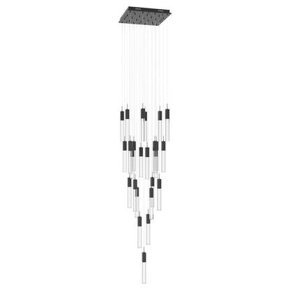 Avenue Original Glacier 25Lt 174" Pendant, Bronze/Crystal