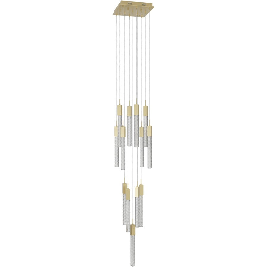 Avenue Lighting Boa 13Lt 148" Pendant/Multi Port, Brass