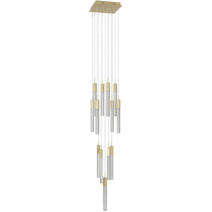 Avenue Lighting Boa 13Lt 148" Pendant/Multi Port, Brass