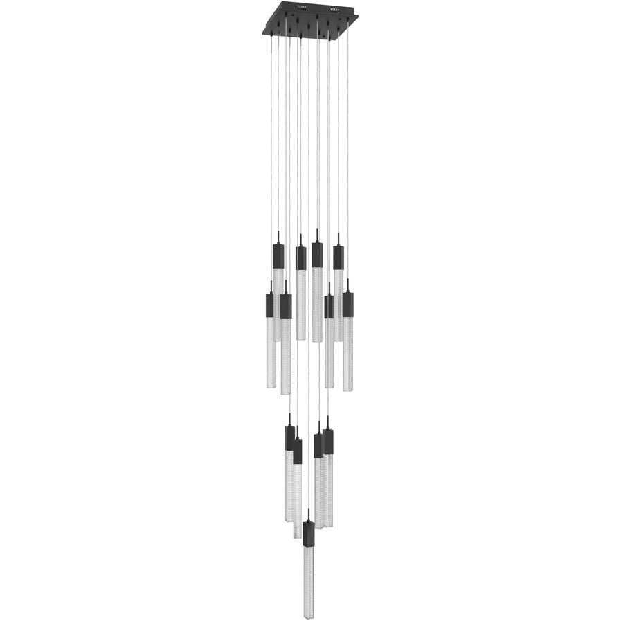 Avenue Lighting Boa 13 Light 148" Pendant/Multi Port , Black