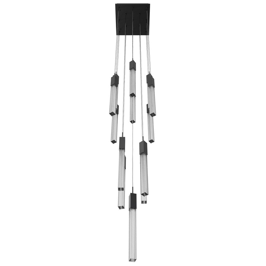 Avenue Lighting Boa 13 Light 148" Pendant/Multi Port , Black