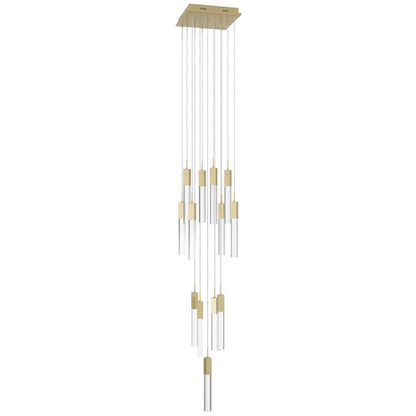 Avenue Original Glacier 13Lt 148" Pendant, Brass/Crystal