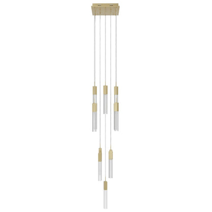 Avenue Original Glacier 13Lt 148" Pendant, Brass/Snow