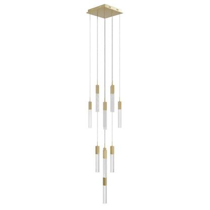 Avenue Original Glacier 13Lt 148" Pendant, Brass/Snow