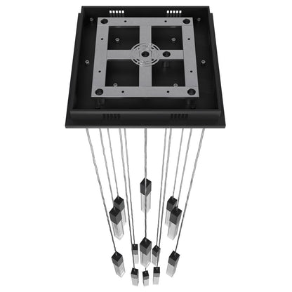 Avenue Original Glacier 13Lt 148" Pendant, Black/Crystal