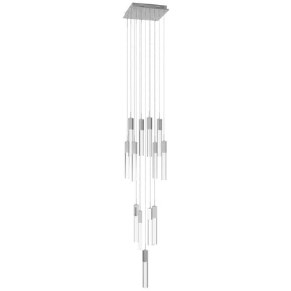 Avenue Original Glacier 13Lt 148" Pendant, Chrome/Crystal
