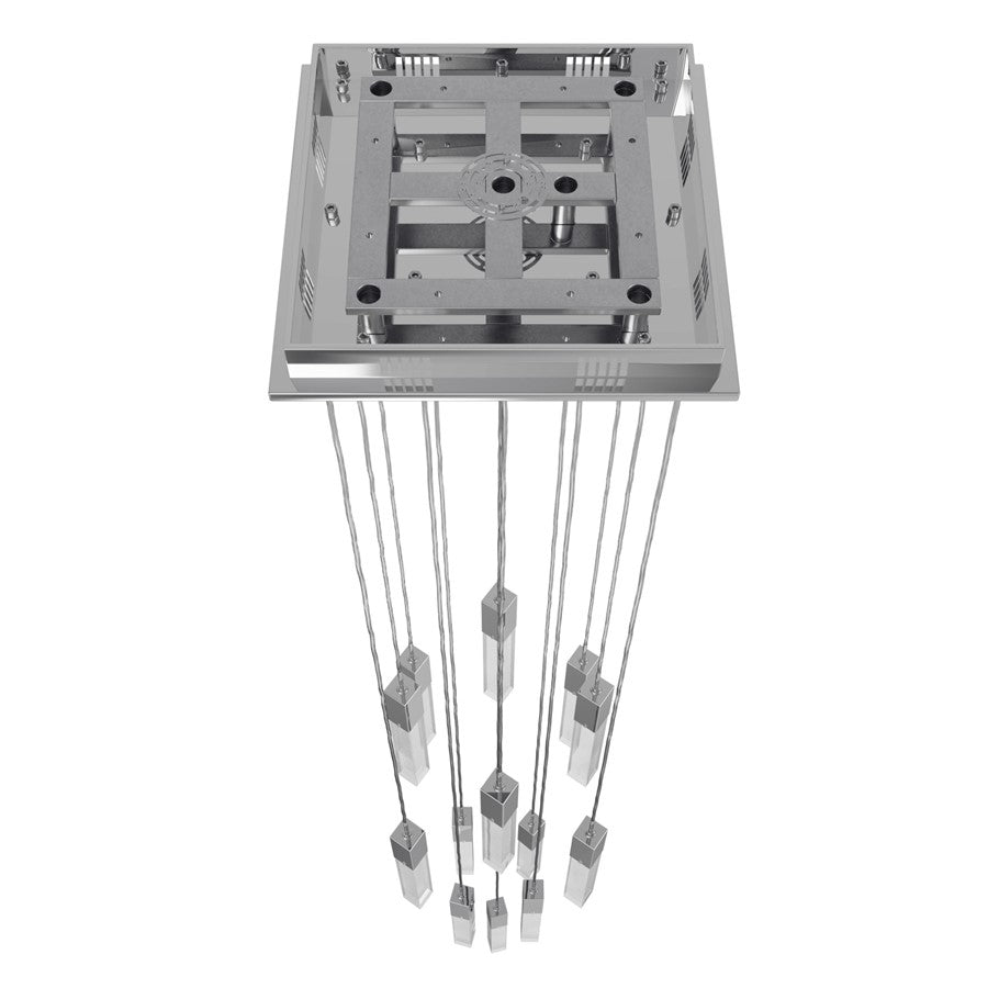 Avenue Original Glacier 13Lt 148" Pendant, Chrome/Snow