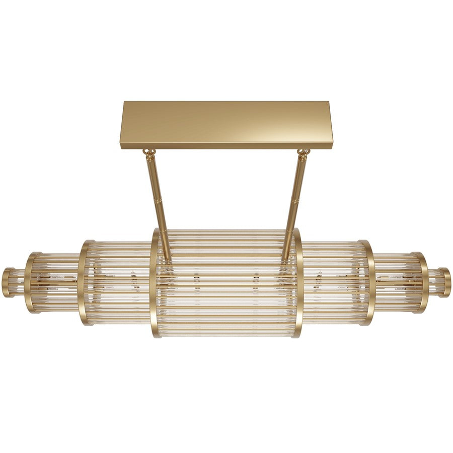 Avenue Lighting Waldorf 28 Light 16" Chandelier, Aged Brass