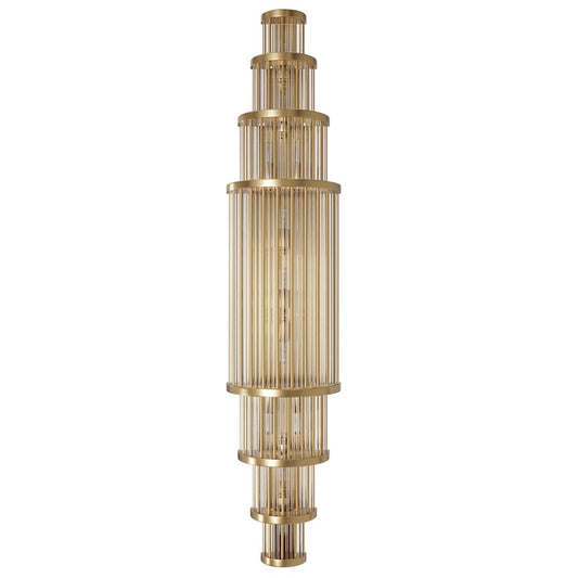 Avenue Lighting Waldorf 11 Light 38" Wall Sconce, Aged Brass