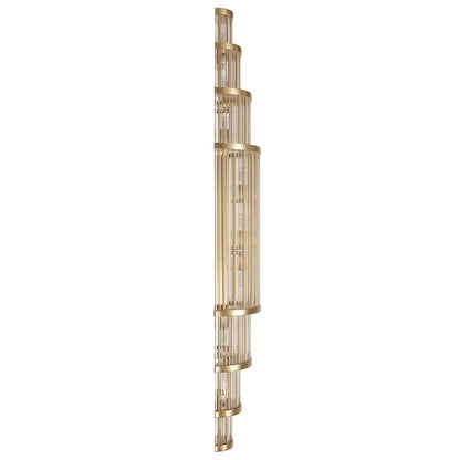 Avenue Lighting Waldorf 11 Light 38" Wall Sconce, Aged Brass