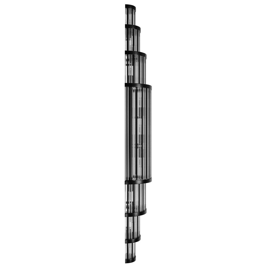 Avenue Lighting Waldorf 11 Light 38" Wall Sconce, Polished Gunmetal