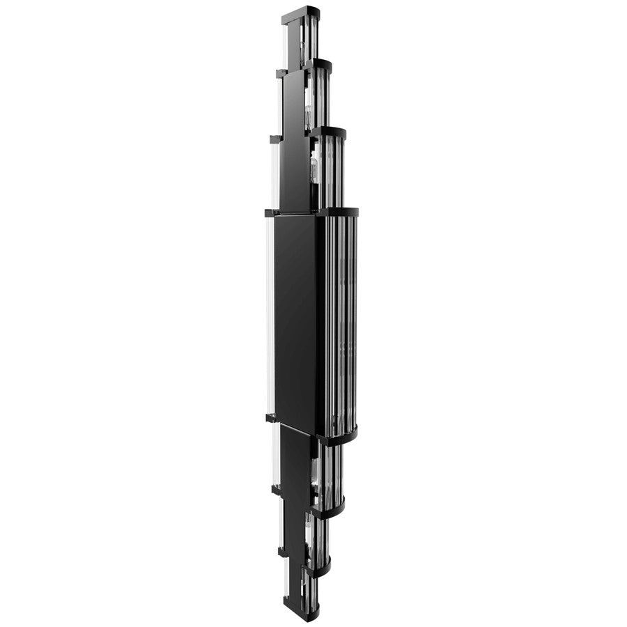 Avenue Lighting Waldorf 11 Light 38" Wall Sconce, Polished Gunmetal