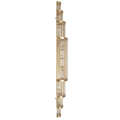 Avenue Lighting Waldorf 14 Light 50" Wall Sconce, Aged Brass