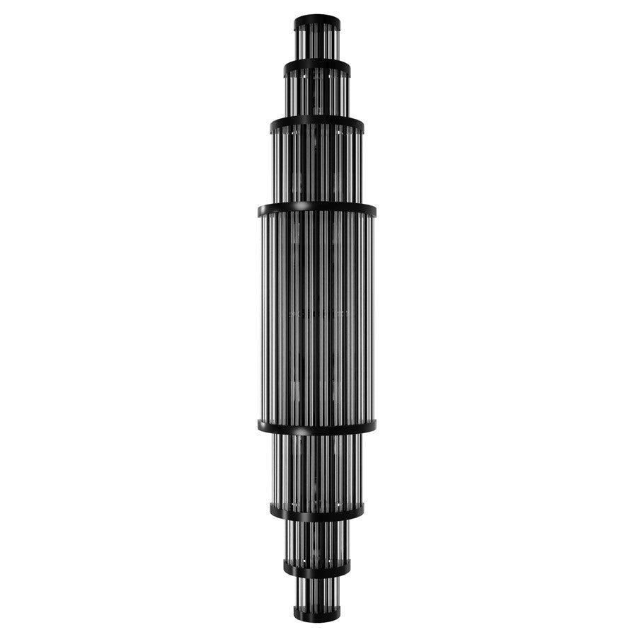 Avenue Lighting Waldorf 14 Light 50" Wall Sconce, Polished Gunmetal