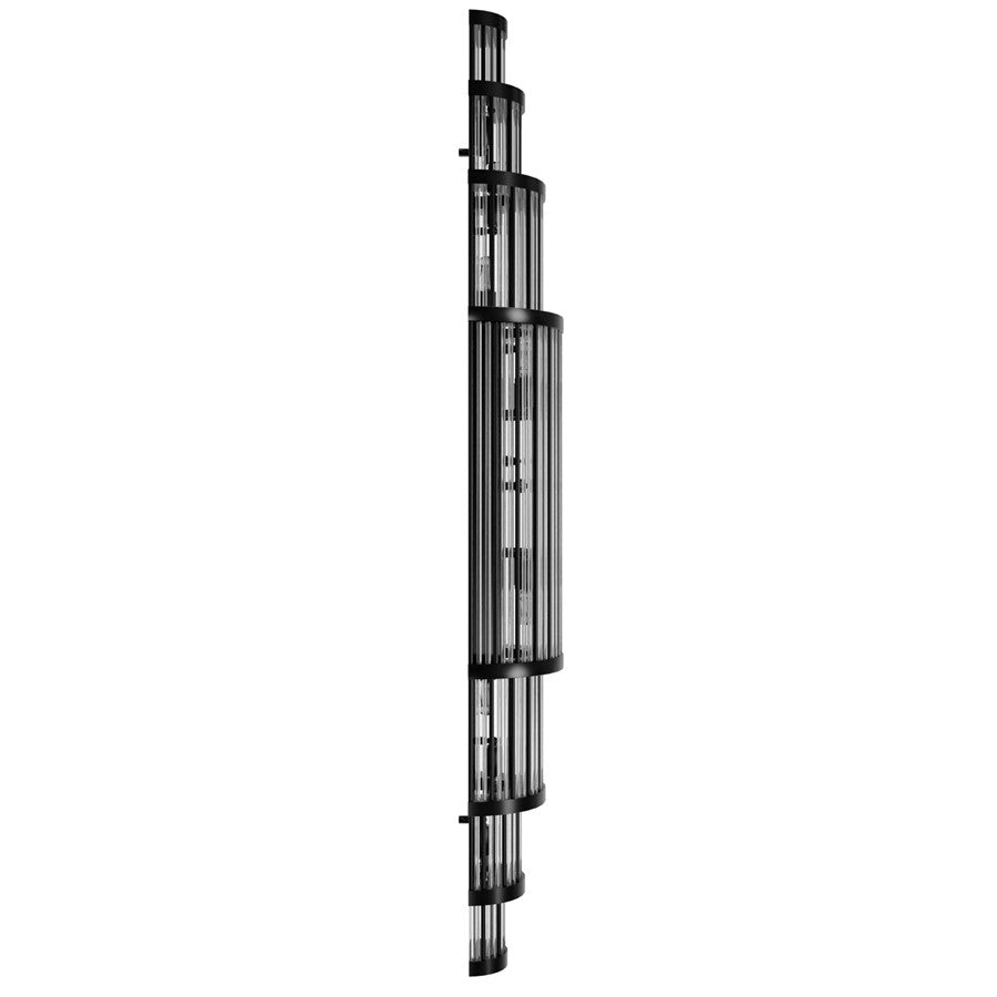 Avenue Lighting Waldorf 14 Light 50" Wall Sconce, Polished Gunmetal