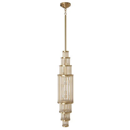 Avenue Lighting Waldorf 13 Light 38" Pendant, Aged Brass