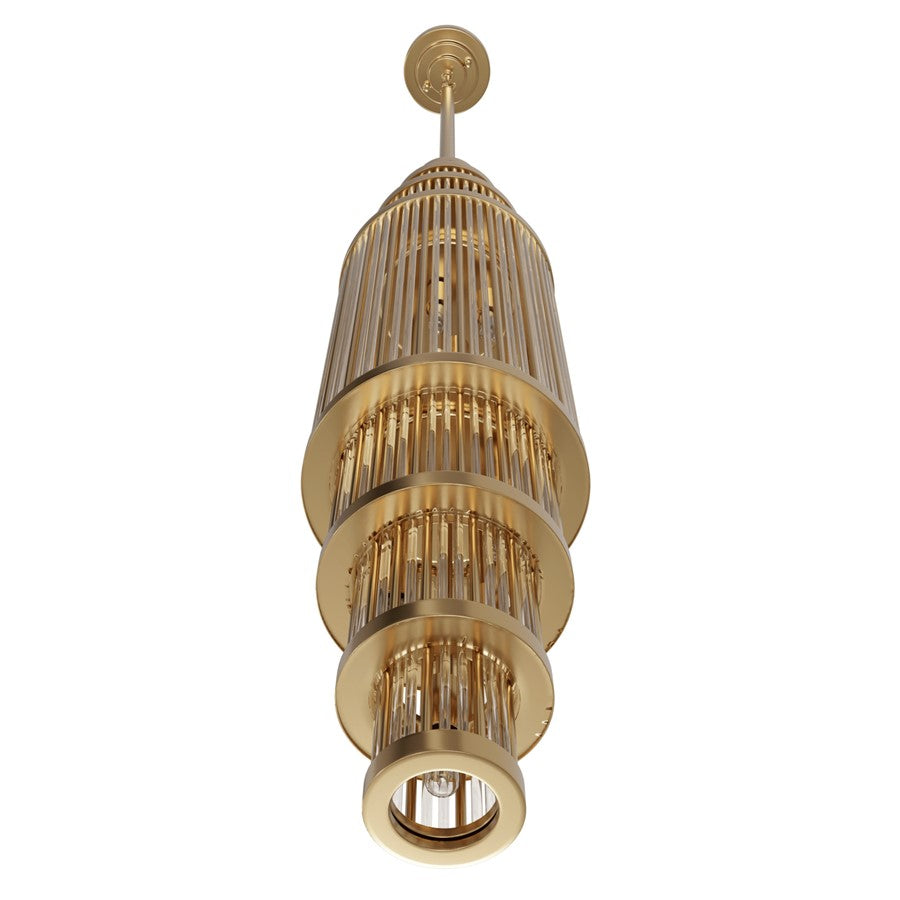 Avenue Lighting Waldorf 13 Light 38" Pendant, Aged Brass