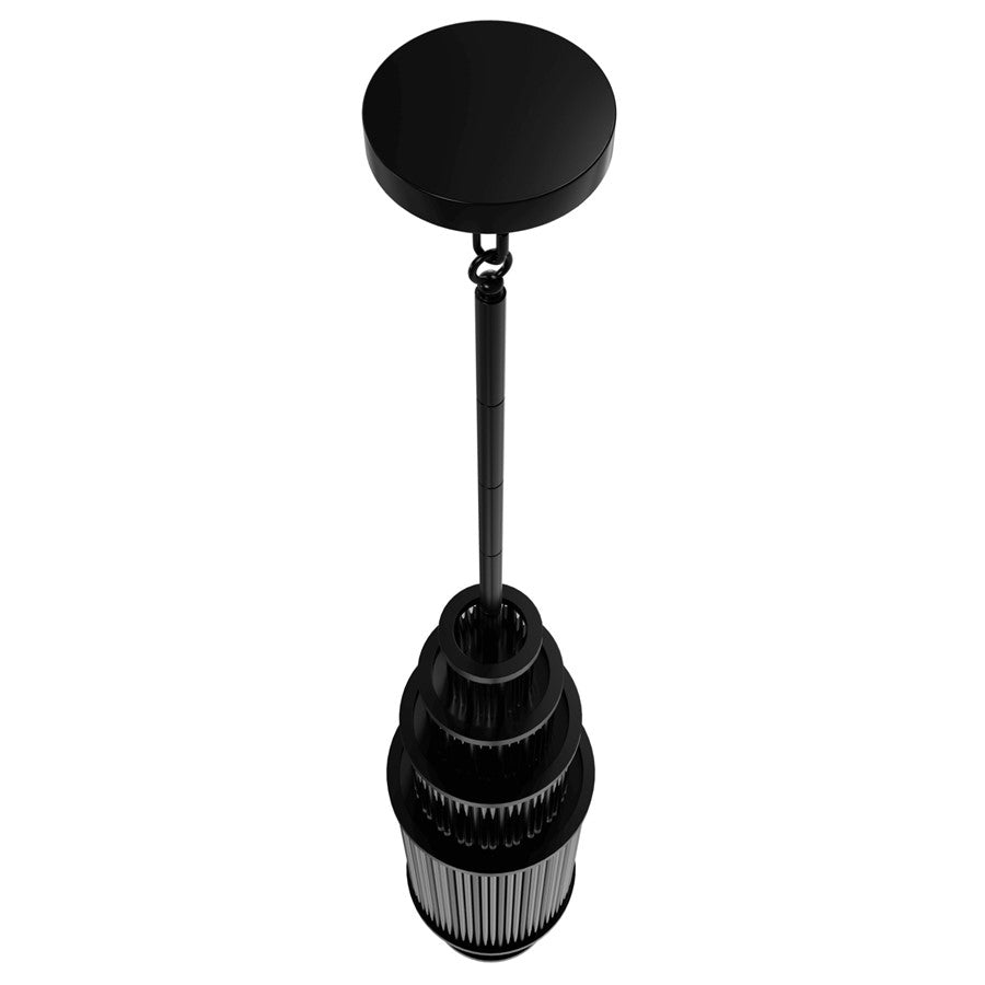 Avenue Lighting Waldorf 17 Light 50" Pendant, Polished Gunmetal