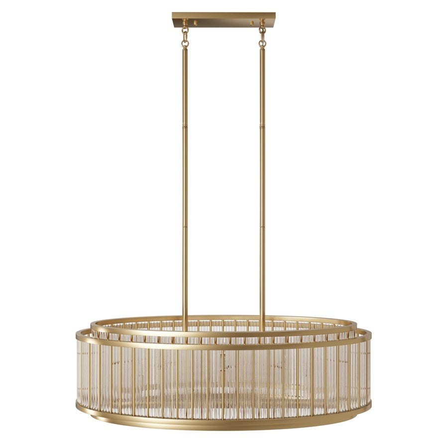 Avenue Lighting Waldorf 16 Light 16" Chandelier, Aged Brass