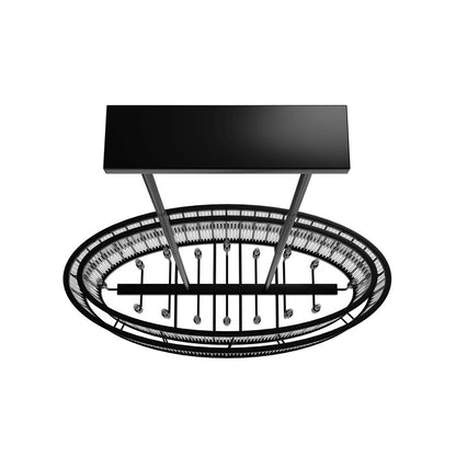 Avenue Lighting Waldorf 16 Light 16" Chandelier, Polished Gunmetal