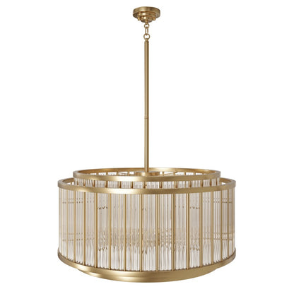 Avenue Lighting Waldorf 12 Light 16" Chandelier, Aged Brass