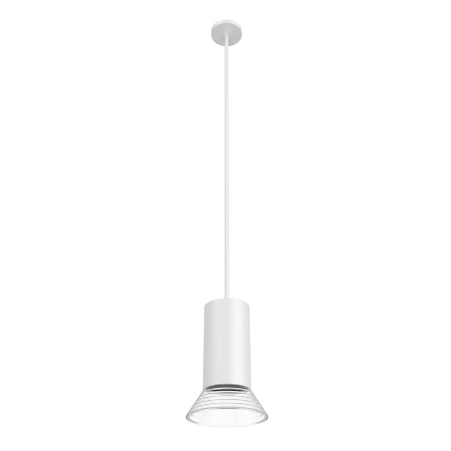 Avenue Lighting Newport 1 Light 8" Pendant, White