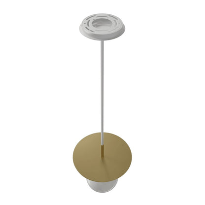 Avenue Lighting Newport 1 Light 8" Pendant, Brushed Brass/White