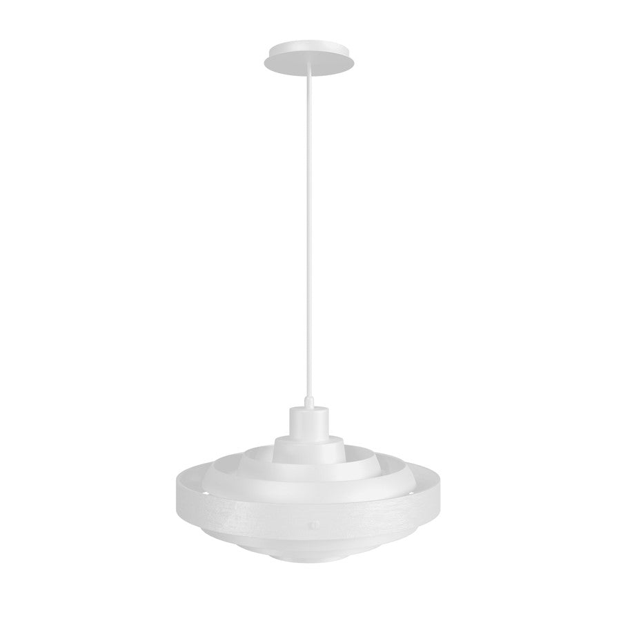 Avenue Lighting Newport 1 Light 7" Pendant, White
