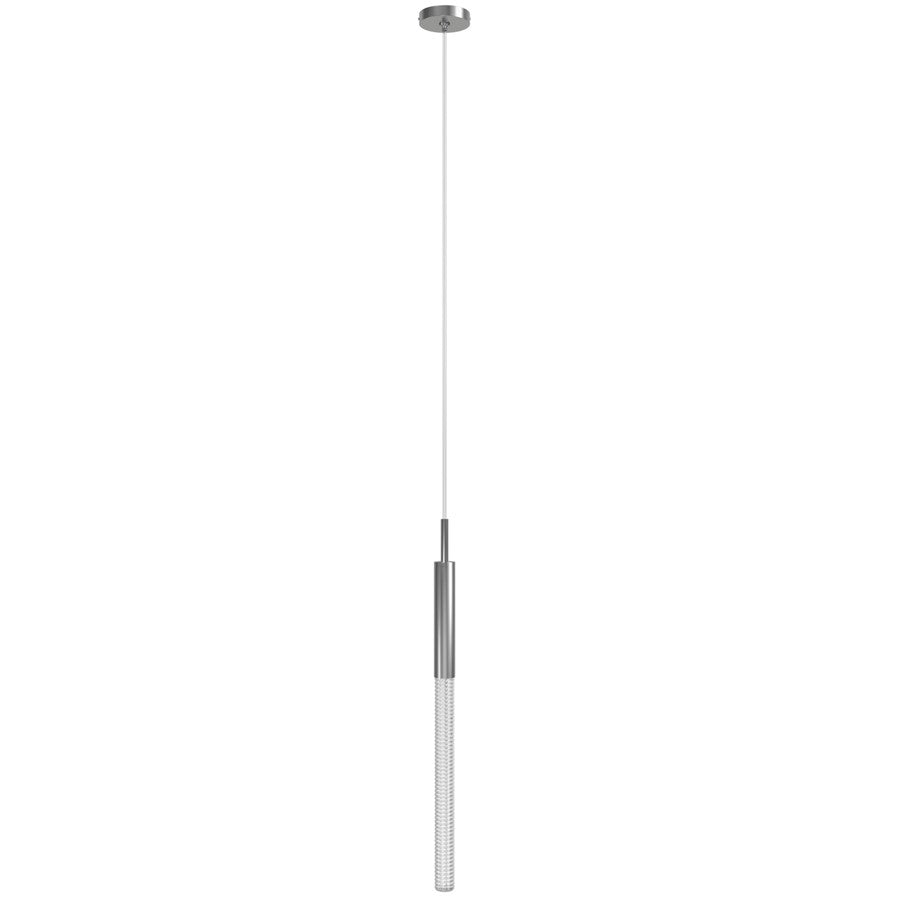Avenue Lighting Main St. 1Lt 108" Studded Glass Pendant, Nickel