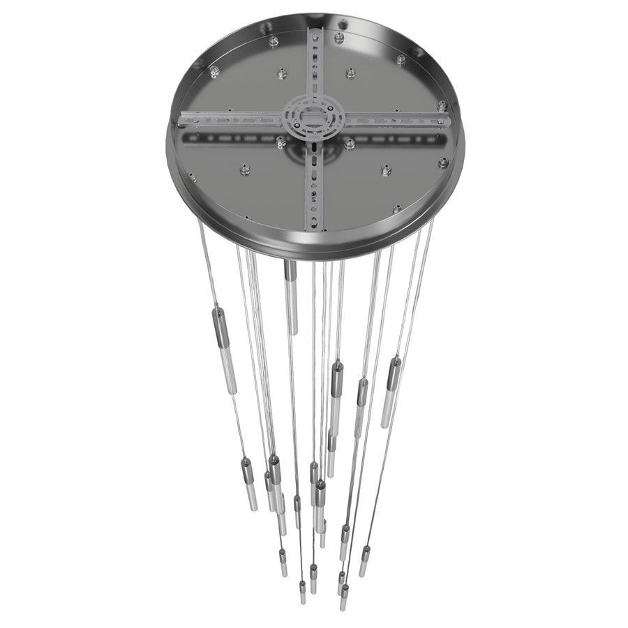 Avenue Lighting Main St. 21Lt 158" Pendant/Multi Port, Nickel