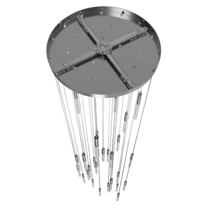 Avenue Lighting Main St. 31Lt 158" Pendant/Multi Port, Nickel