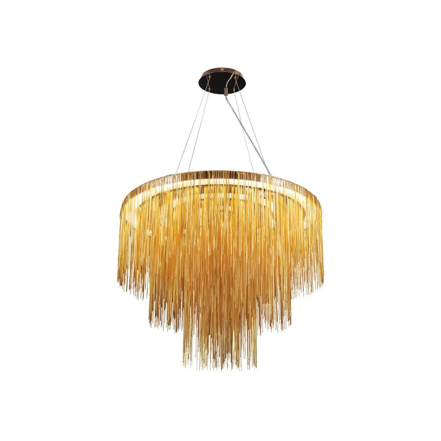 Avenue Lighting Fountain Ave. Integrated AC LEDLt 30" Pendant, Gold