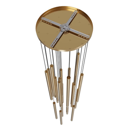 Avenue Lighting Filmore Ave. 25Lt 210" Pendant/Multi Port , Brass