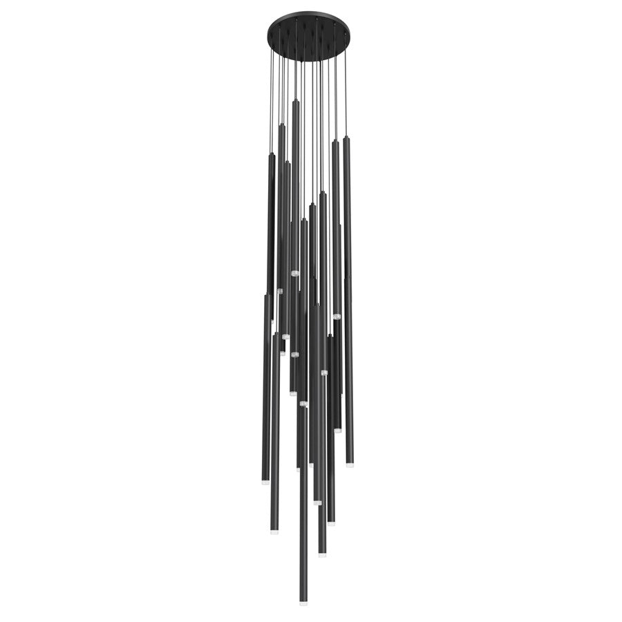 Avenue Lighting Filmore Ave. 25Lt 210" Pendant/Multi Port , Black
